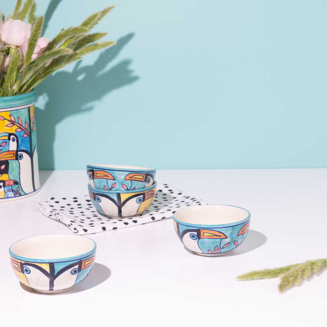 Tropical Bay Ceramic Portion Bowls Set of 6 Amalfiee Ceramics