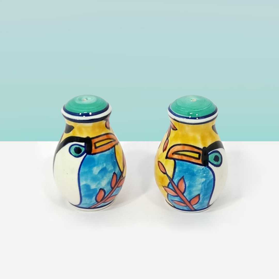 Tropical Bay Ceramic Salt and Pepper Shakers Amalfiee Ceramics