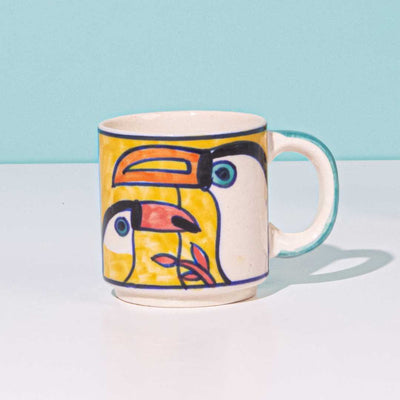 Tropical Bay Ceramic Small Coffee Mugs Amalfiee Ceramics