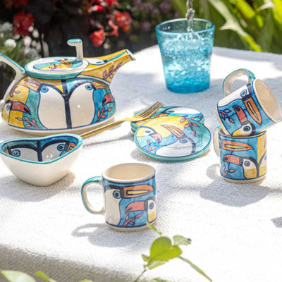 Tropical Bay Ceramic Small Coffee Mugs Amalfiee Ceramics