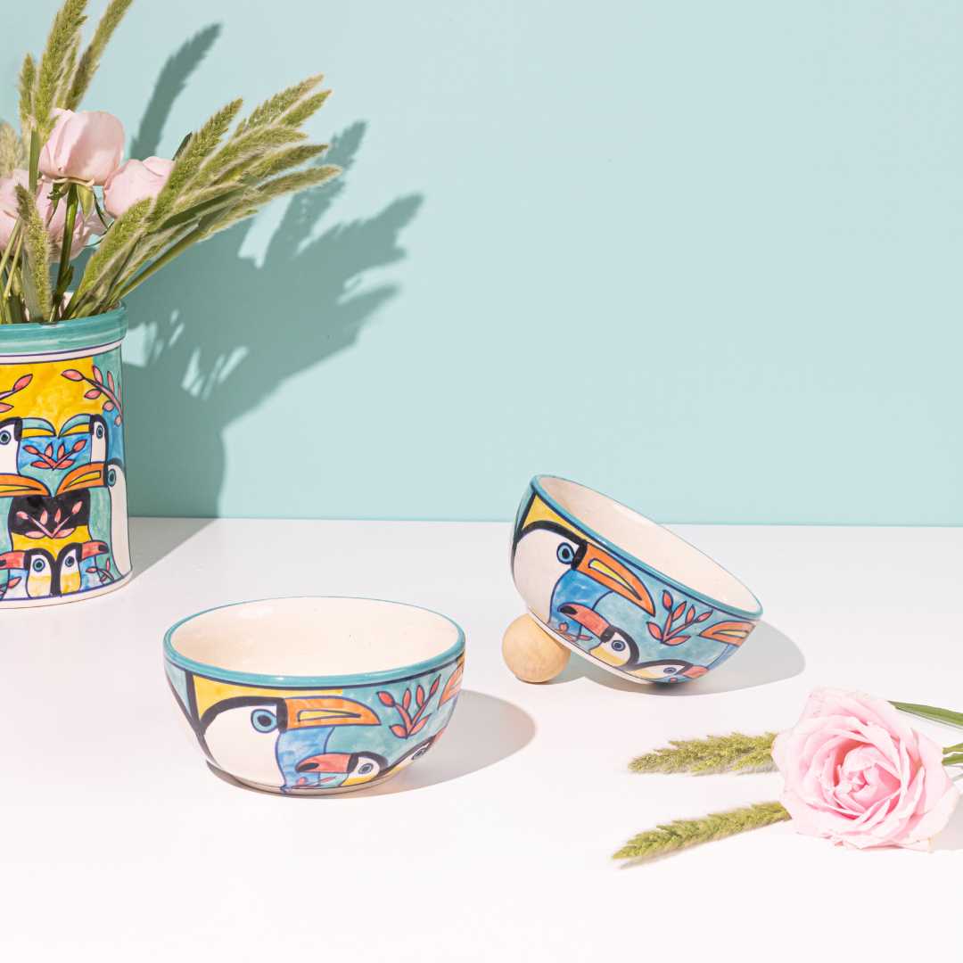 Tropical Bay Ceramic Soup Bowls Amalfiee Ceramics