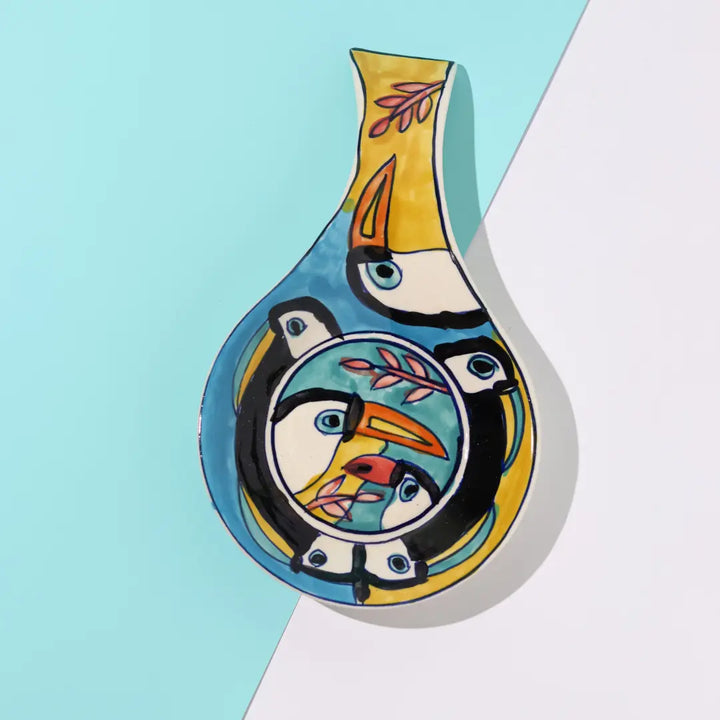 Tropical Bay Exclusive Spoon Rest Amalfiee Ceramics