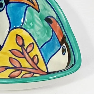 Tropical Bay Heart Ceramic Bowl with Spoon Amalfiee Ceramics