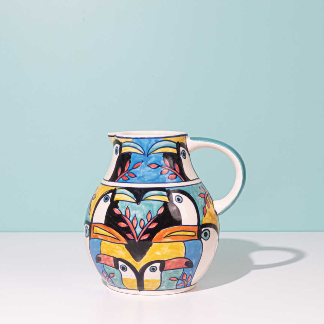 Tropical Bay Pour Ceramic Jug Amalfiee Ceramics