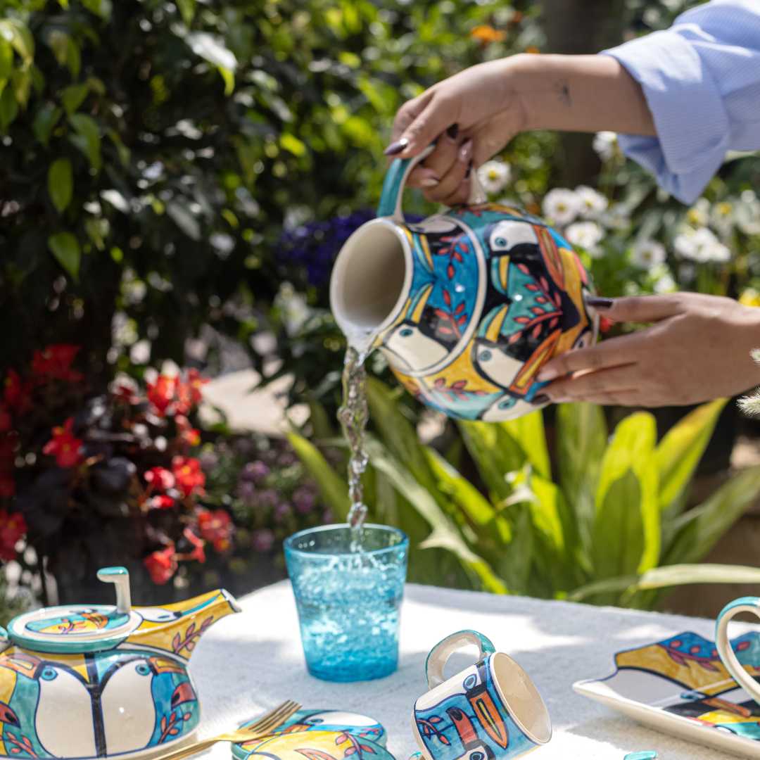 Tropical Bay Pour Ceramic Jug Amalfiee Ceramics