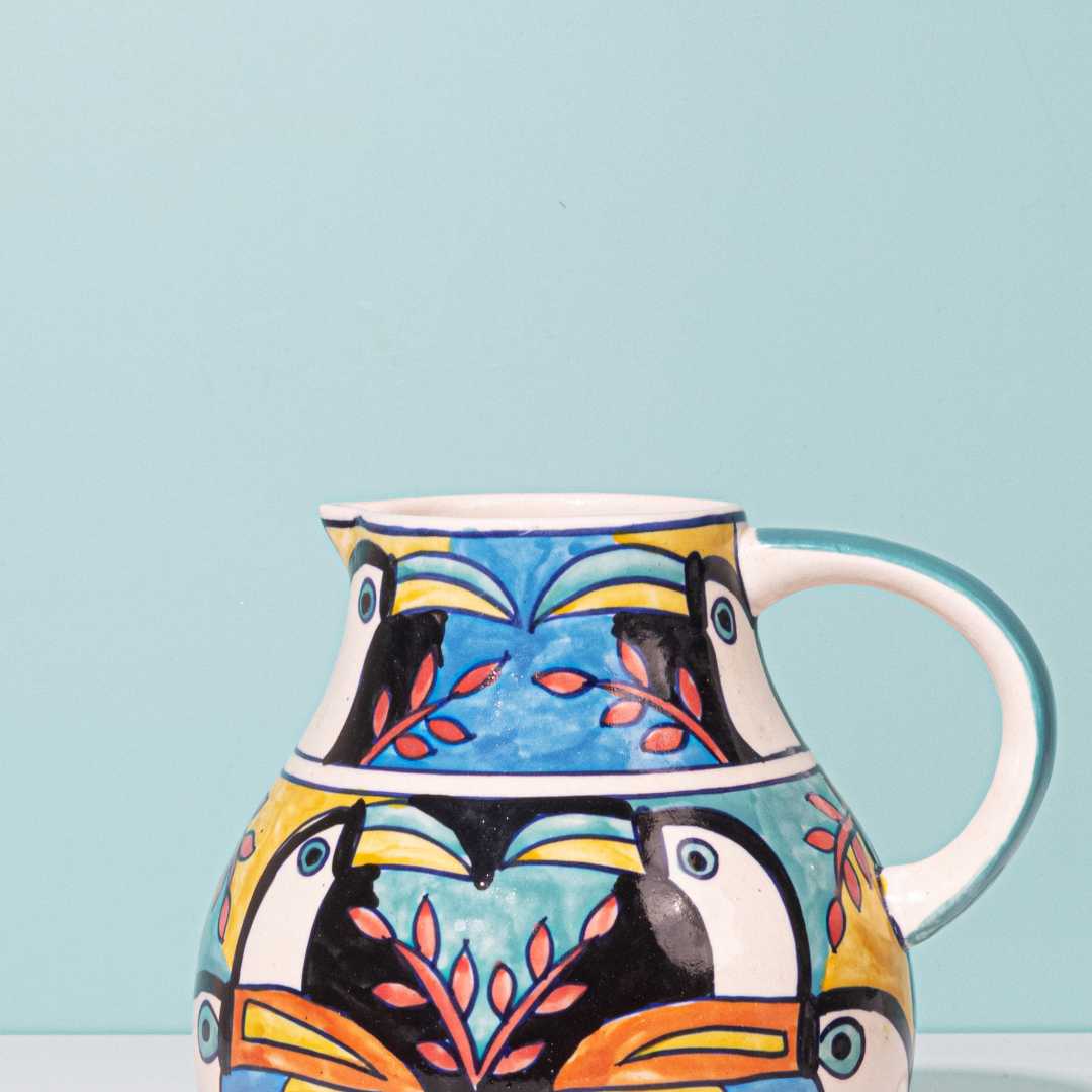 Tropical Bay Pour Ceramic Jug Amalfiee Ceramics