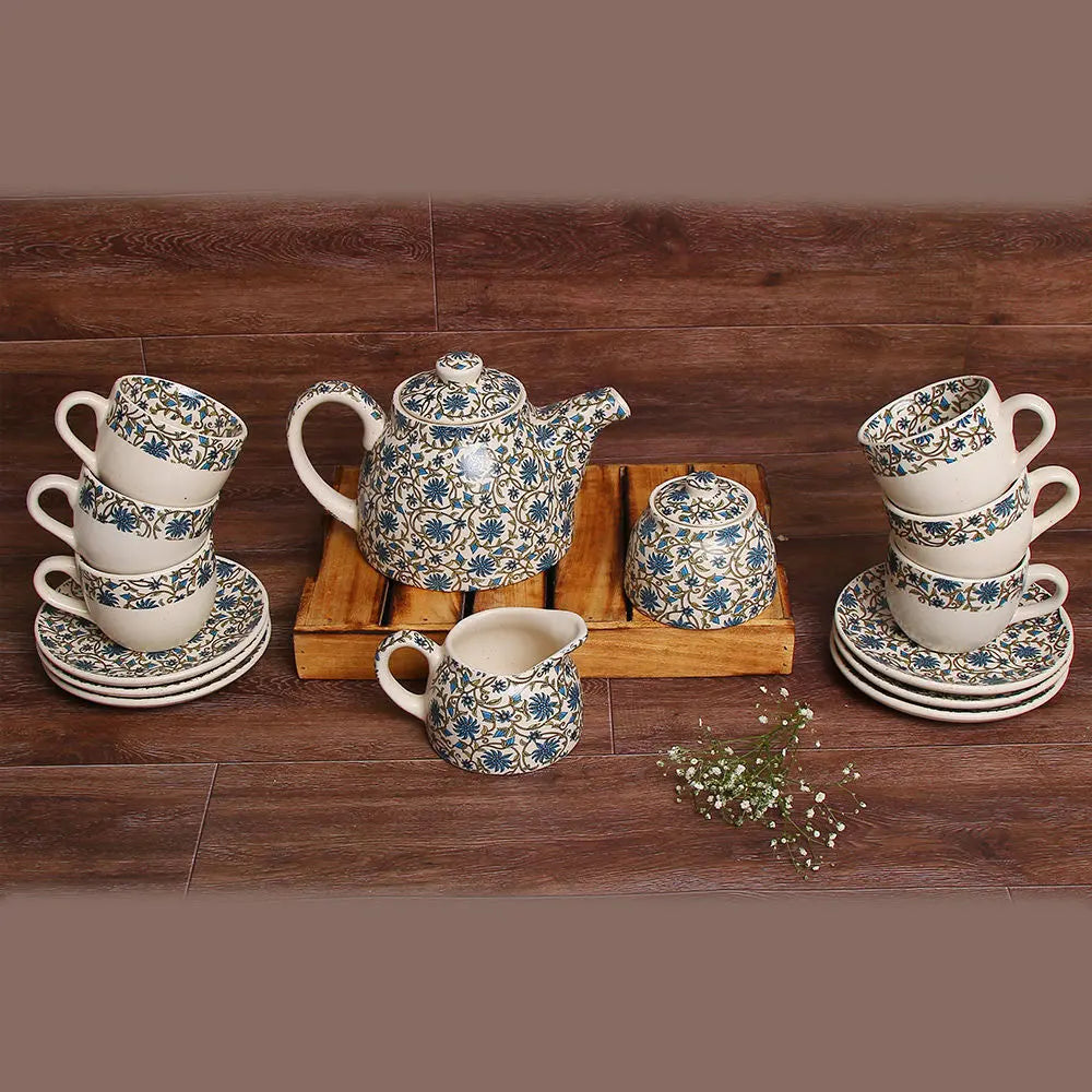 Turiksh 6" Handmade Ceramic Tea set 11Piece Amalfiee_Ceramics