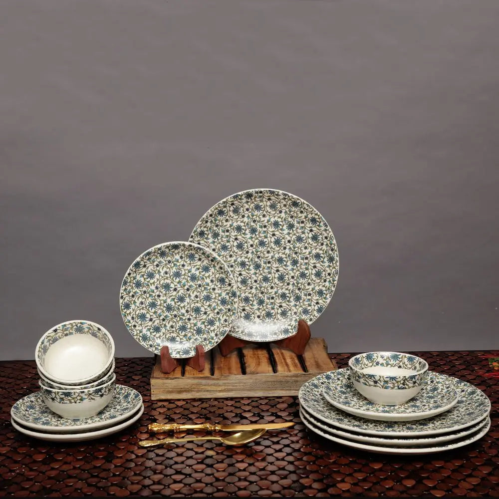 Turkish Handmade 18 pc Ceramic Ceramics Dinner Set Amalfiee_Ceramics
