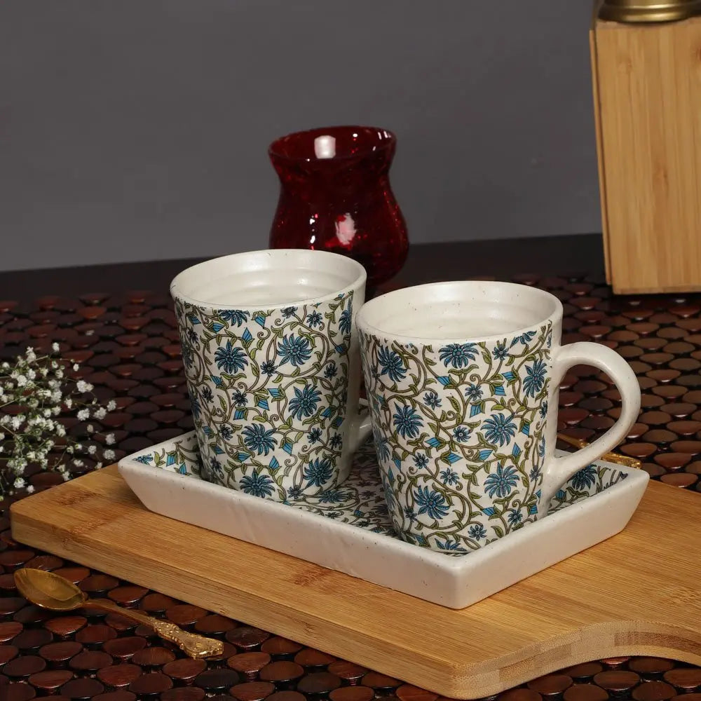 Turkish Handmade Ceramic Coffee Break Set Amalfiee_Ceramics