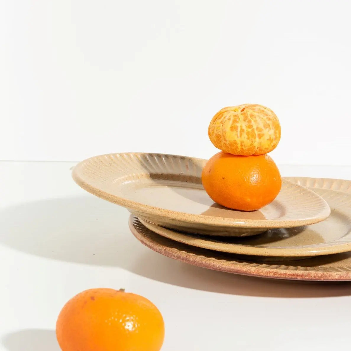 Utkarisht Ceramic Dinner Plates with Golden Rimmed Edges Single Piece Amalfiee_Ceramics