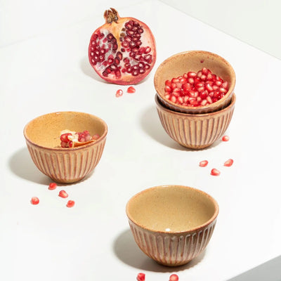 Utkarisht Ceramic Portion Bowl with Golden Rimmed Edges Amalfiee_Ceramics