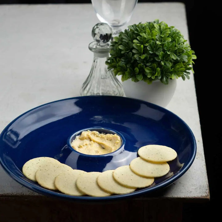 Venice Ceramic Chip &amp; Dip Platter Amalfiee Ceramics