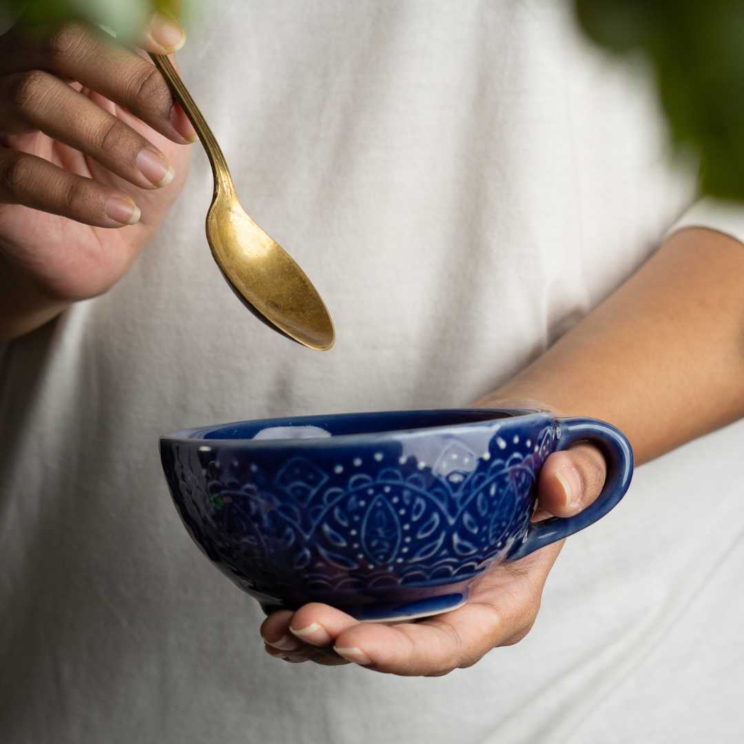 Venice Premium Ceramic Soup Cup Set of 2 Amalfiee Ceramics