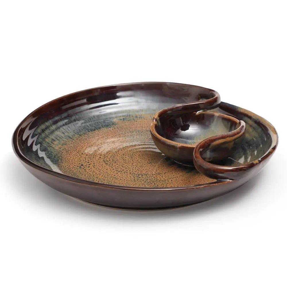 Vriksh Ceramic Chip &amp; Dip Platter Amalfiee_Ceramics