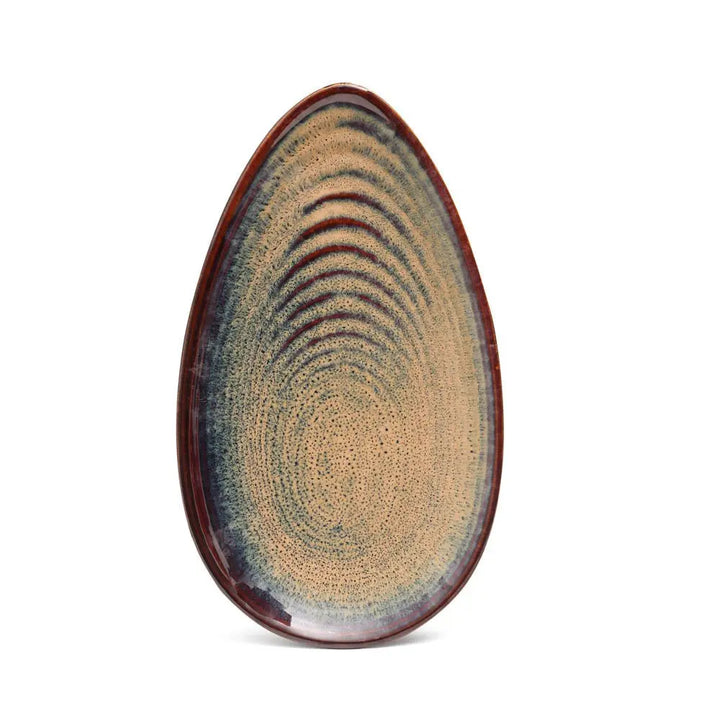 Vriksh Ceramic Oval Platter Amalfiee_Ceramics