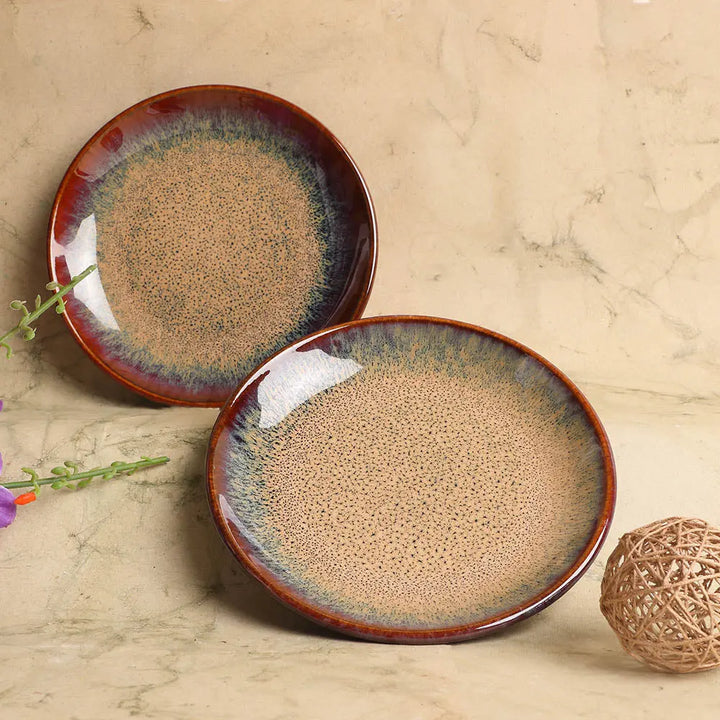 Vriksh Ceramic Quarter Salad Plate Amalfiee_Ceramics