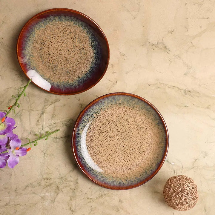 Vriksh Ceramic Quarter Salad Plate Amalfiee_Ceramics
