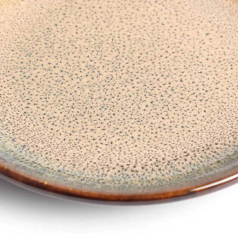Vriksh Ceramic Quarter Salad Plate Amalfiee_Ceramics