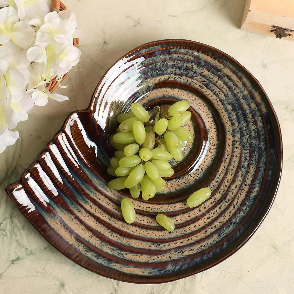 Vriksh Ceramic Shell Platter Amalfiee_Ceramics