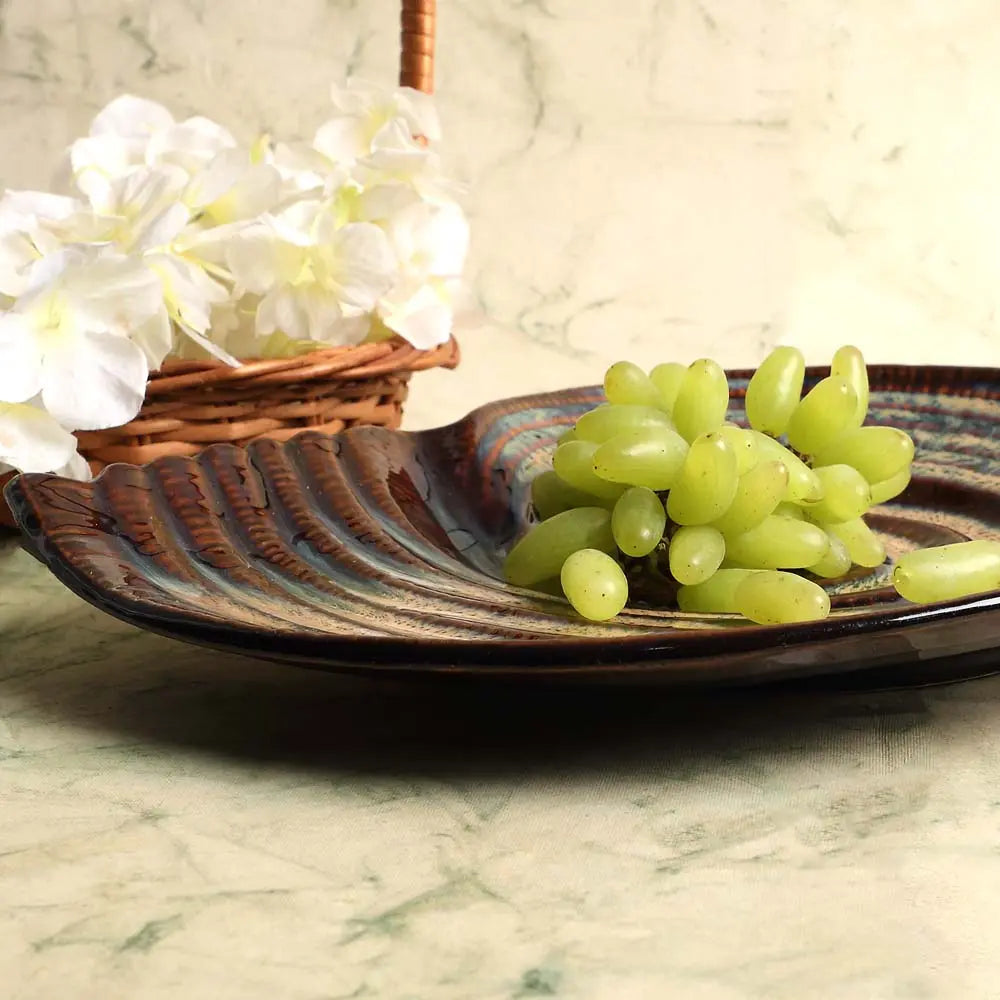 Vriksh Ceramic Shell Platter Amalfiee_Ceramics