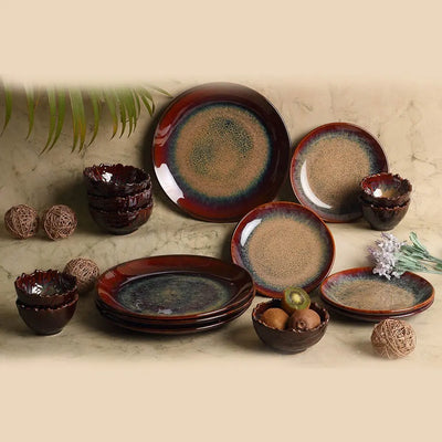 Vriksh Mini Ceramic Dinner Set of 16 Pcs Amalfiee_Ceramics