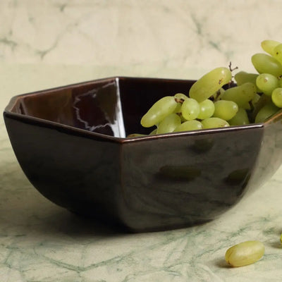 Vriksh Octagon Ceramic Serving Bowl Amalfiee_Ceramics