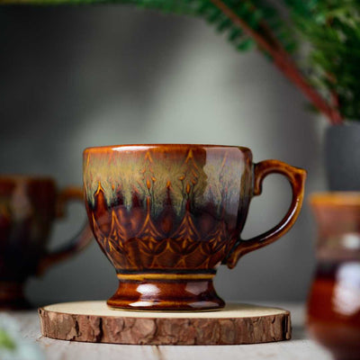 Vriksh Vintage Style Ceramic Mug Set of 2 Amalfiee_Ceramics